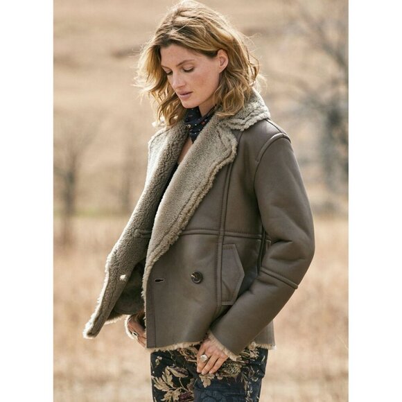 Peruvian Connection Dillon Shearling Jacket Womens Size S Lamb Leather $3000 - Picture 3 of 11